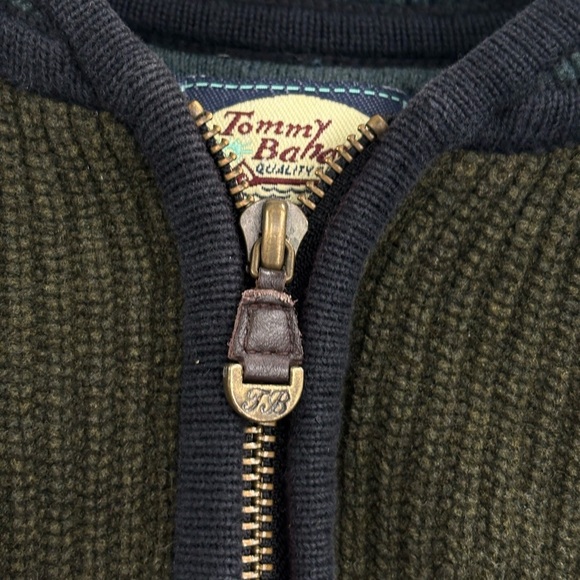 Tommy Bahama Men’s Black Cotton Green Full Zip Sweater Jacket Black Size Xl - Picture 16 of 16